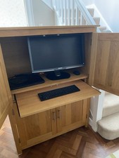 Solid oak hideaway for sale  SEVENOAKS