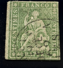 Switzerland stamp 1869 d'occasion  Le Havre-