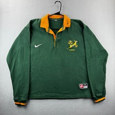 Camisa polo masculina vintage África do Sul rugby 2XL verde algodão Springboks comprar usado  Enviando para Brazil