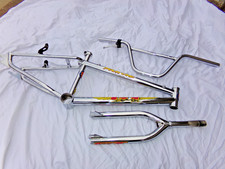 Old Mid School Vintage BMX GT Mach One quadro garfo barras freio e conjunto de braçadeira de assento, usado comprar usado  Enviando para Brazil