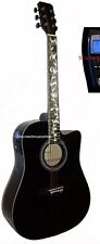 Chitarra acustica nera usato  Sissa Trecasali