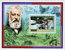 Granadinas 1979 - Escritor de Júlio Verne - Folha de selo de lembrança - Scott #327 - MNH, usado comprar usado  Enviando para Brazil