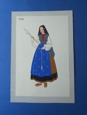 Cartolina meschini pochoir usato  Firenze