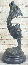 Grande família elenco lobo busto escultura de bronze por Lopez estátua figura venda comprar usado  Enviando para Brazil