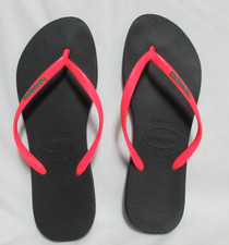 Chinelos tanga HAVAIANAS rosa quente feminino tamanho 7-8 UE 39-40 novo sem etiquetas verão praia comprar usado  Enviando para Brazil