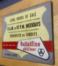 vintage ballantine beer lighted bar sign for sale  Hazlet