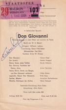 AUTOGRAPHED Opera Programme Vienna 1964 Don Giovanni Cesare Siepi comprar usado  Enviando para Brazil