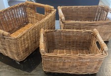 Vintage rectangle basket for sale  LEICESTER