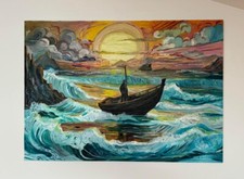 Quadro olio tela usato  Guastalla