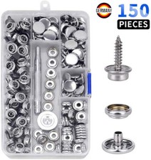 152x edelstahl druckknopf gebraucht kaufen  Aspisheim, Grolsheim