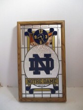 Relógio de parede Notre Dame barra espelhada Za-Meeks 17"x10" ND luta espelho irlandês EUA comprar usado  Enviando para Brazil