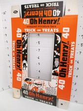 Williamson Candy Bar Company década de 1960 CAIXA loja display OH HENRY halloween SEM ZÍPER39, usado comprar usado  Enviando para Brazil