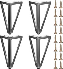 MAQUITA 4 peças 6 polegadas pernas de móveis de metal maciço, preto resistente  comprar usado  Enviando para Brazil