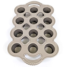 Sartén pequeña de aluminio fundido pesado Nordic Ware 1/4 taza cada 12 magdalenas EXC segunda mano Sartén pequeña de aluminio fundido pesado Nordic Ware 1/4 taza cada 12 magdalenas EXC segunda mano  Embacar hacia Mexico