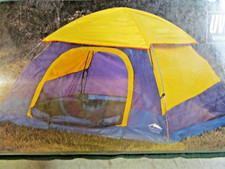 Barraca de acampamento 1 a 2 pessoas 6 pés por 5 pés inclui tenda leve vintage Kmart gh comprar usado  Enviando para Brazil