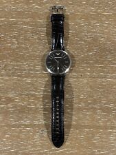 RELOJ EMPORIO ARMANI AR2411 CLÁSICO ESFERA NEGRA CORREA DE CUERO PARA HOMBRES EXCELENTE ESTADO segunda mano  Embacar hacia Argentina