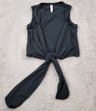 Camiseta sin mangas Lululemon Gather and Grow para mujer 4 negra envoltura de corbata yoga correr pilates segunda mano  Embacar hacia Mexico