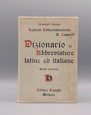 Dizionario abbreviature latine usato  Sanremo