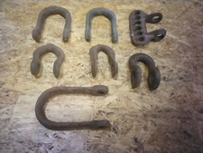 Arado/clevis pesado vintage da antiga fazenda, trator, decoração, lote de 7 (2) MARCADO 335 comprar usado  Enviando para Brazil