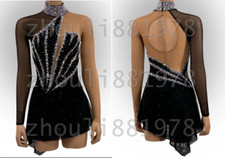 Vestido de patinaje artístico negro para mujer/niña segunda mano  Embacar hacia Mexico