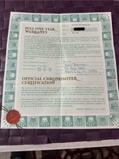 Submariner warranty paper usato  Bologna