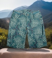 Bicicleta Patagonia Dirt Craft curta feminina tamanho 4 11” azul estampa de penas rápidas em excelente estado usado comprar usado  Enviando para Brazil