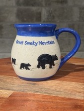 Caneca Souvenir COFFEE Great Smoky Mountains Mama Bear com filhotes Potbelly 12 oz comprar usado  Enviando para Brazil