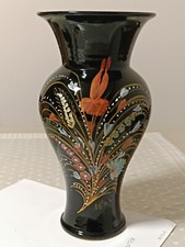 Vaso nero floreale usato  Massa di Somma