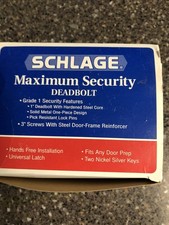 Schlage maximum security for sale  Shepherd