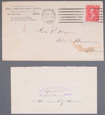 Usado, MayfairStamps EUA 1895 Massachusetts Home Missionary Society Boston to West Wareh comprar usado Usado, MayfairStamps EUA 1895 Massachusetts Home Missionary Society Boston to West Wareh comprar usado  Enviando para Brazil