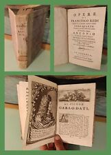 MEDICINA FARMACIA - OPERE DI FRANCESCO REDI DI AREZZO - VENEZIA 1728 RARITA' comprar usado  Enviando para Brazil