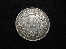 Francs helvetia assise d'occasion  Charleville-Mézières