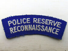 Police reserve reconnaisance for sale  CARTERTON