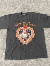 Camiseta feminina cinza uniforme gola redonda Kurt Cobain tamanho G, usado comprar usado  Enviando para Brazil