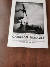 Publicité 1935 avion d'occasion  Bordeaux-