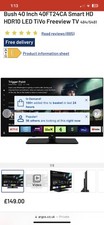 Bush 40inch smart for sale  LONDON