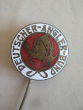 altes Abzeichen Nadel Deutscher Angler Bund Angeln Fischen emailliert vor 1945 comprar usado  Enviando para Brazil