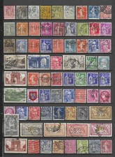 Lot 60 timbres d'occasion  Pont-Sainte-Maxence