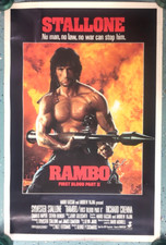 Pôster original do filme RAMBO First Blood II 1985, enrolado, 27x41, NSS comprar usado  Enviando para Brazil