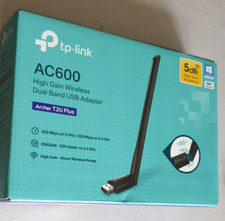 Adaptador USB sem fio banda dupla TP-Link Archer T2U Plus AC600 para laptop, PC comprar usado  Enviando para Brazil