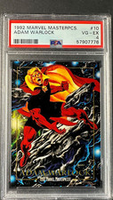 1992 Marvel Masterpieces #10 Adam Warlock PSA4 POP PERFEITO 1 comprar usado 1992 Marvel Masterpieces #10 Adam Warlock PSA4 POP PERFEITO 1 comprar usado  Enviando para Brazil