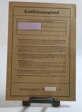 Alter kfz brief gebraucht kaufen  Neu Wulmstorf