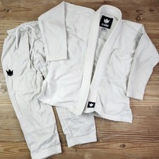 Usado, Conjunto de blusa e calça kimono branco uniforme karatê juvenil unissex Kingz M1 Jiu Jitsu comprar usado  Enviando para Brazil