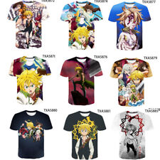 Camiseta Cosplay Os Sete Pecados Mortais Meliodas King 3D Adulto Infantil Top Camisetas comprar usado  Enviando para Brazil