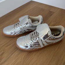 Tênis Steve Madden prata metálico moda sola goma tamanho 8.5 comprar usado  Enviando para Brazil