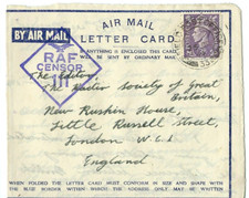 Wwii air letter for sale  BANCHORY