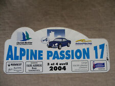 Plaque rallye alpine d'occasion  Gandelu