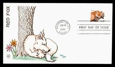 DR WHO 1998 FDC $1 ANIMAL RAPOSA VERMELHA WILSON CACHET COLORIDO À MÃO M35995 comprar usado  Enviando para Brazil