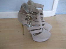 Strappy heel beige for sale  ROYSTON
