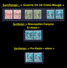 Timbre semeuse surchargées d'occasion  Sérifontaine